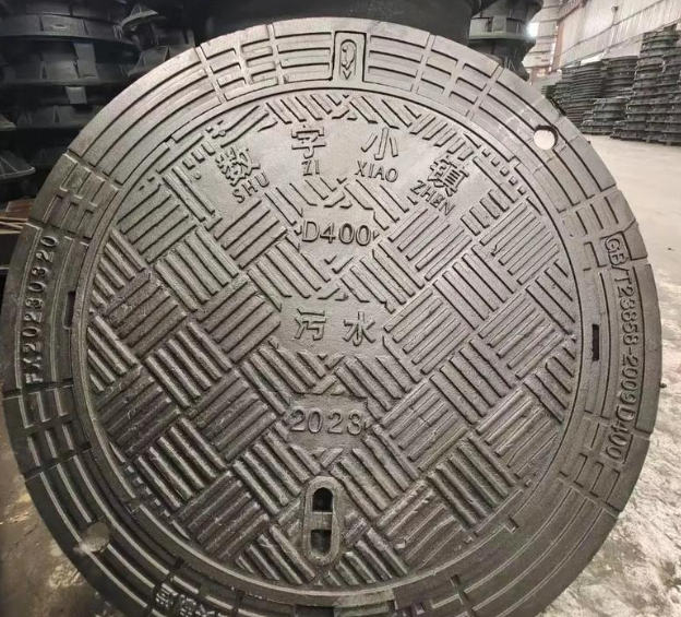 上栗球墨铸铁防沉降井盖展示